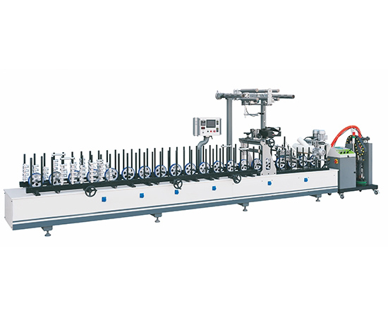 Линия окутывания погонажных изделий с применением PUR (ПУР) клея