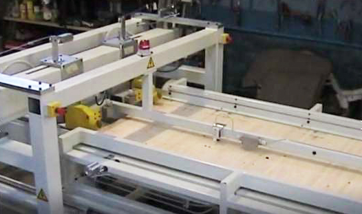 Линия для набора реечного основания для трёхслойного паркета