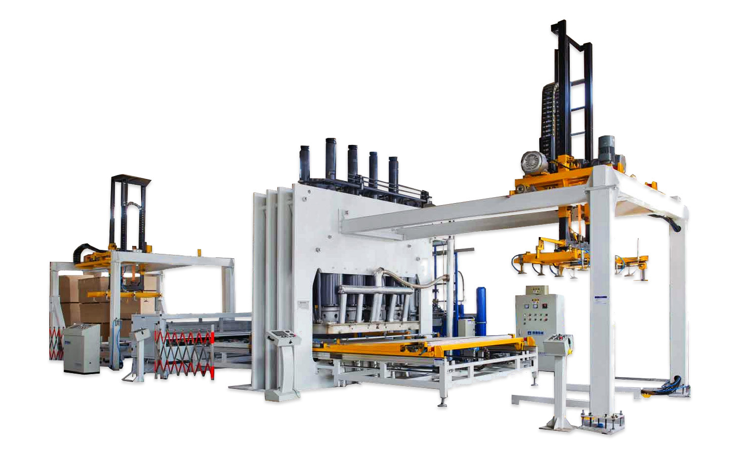 Автоматическая линия для ламинирования древесных плит LZ2000-6x9. На складе