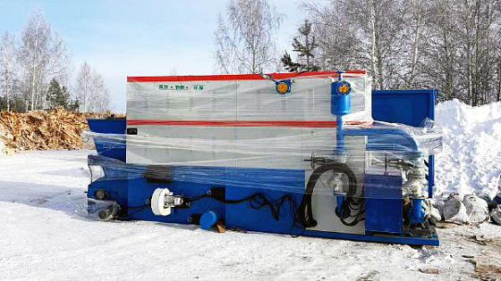 2026 год. Термомасляный бойлер на древесных отходах в Пензенской области