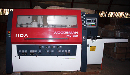 2010 год. Четырехсторонний продольный станок IIDA WOODSMAN ML-221 в Архангельской области