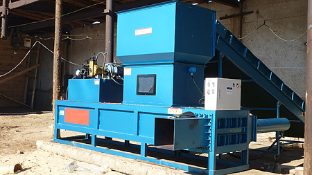 2016 год. Участок прессования соломы, сена, опилок в Тверской области