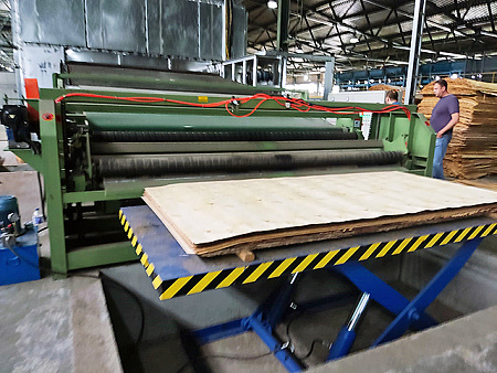 2022 год. 4-х этажная роликовая сушилка для шпона в Брянской области