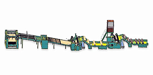 Линия лущения и рубки шпона PCV-27