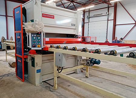 2020 год. Монтаж цеха шлифования фанеры в Ивановской области