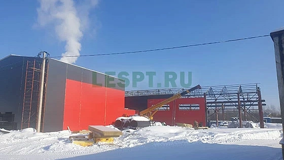 2020 год. Линия производства фанеры в Костромской области