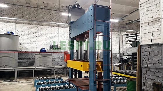 2023 год. Холодный пресс для фанеры в Костромской области