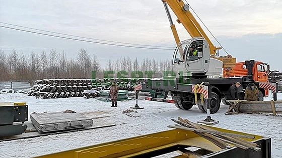 2020 год. Линия производства фанеры в Костромской области