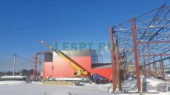 2020 год. Линия производства фанеры в Костромской области