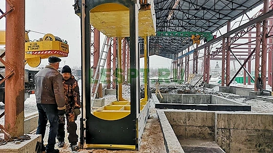 2020 год. Линия производства фанеры в Костромской области